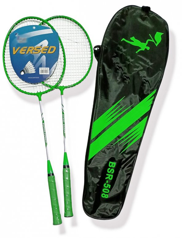 Avessa Badminton Raket Set Yeşil Çantalı BRS-508