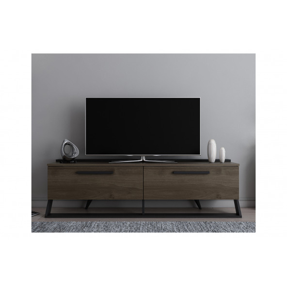 EVDEKİMODA ASTRİD TV ÜNİTESİ (CEVİZ-SİYAH) - 2