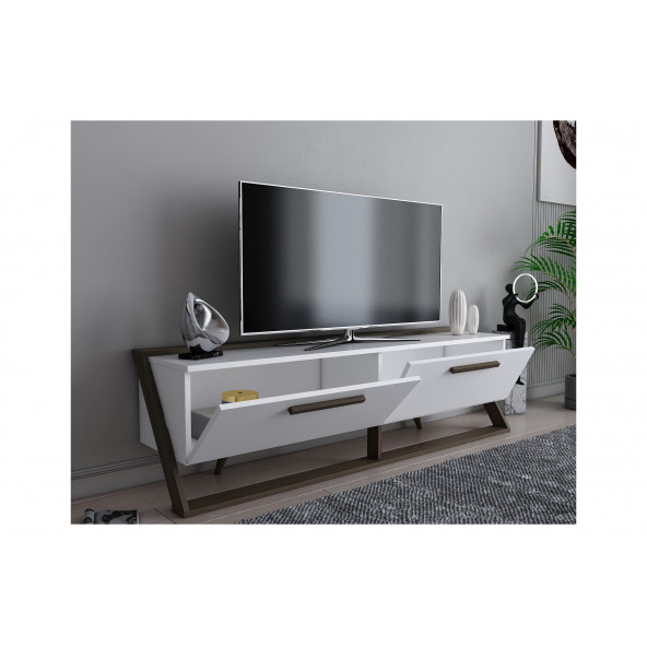 EVDEKİMODA ASTRİD TV ÜNİTESİ (BEYAZ-CEVİZ) - 3