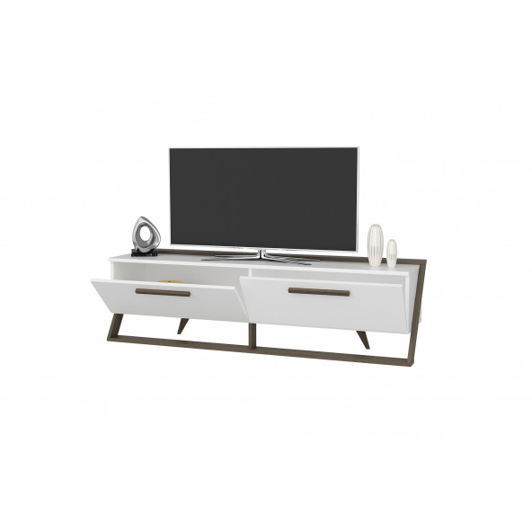 EVDEKİMODA ASTRİD TV ÜNİTESİ (BEYAZ-CEVİZ) - 4
