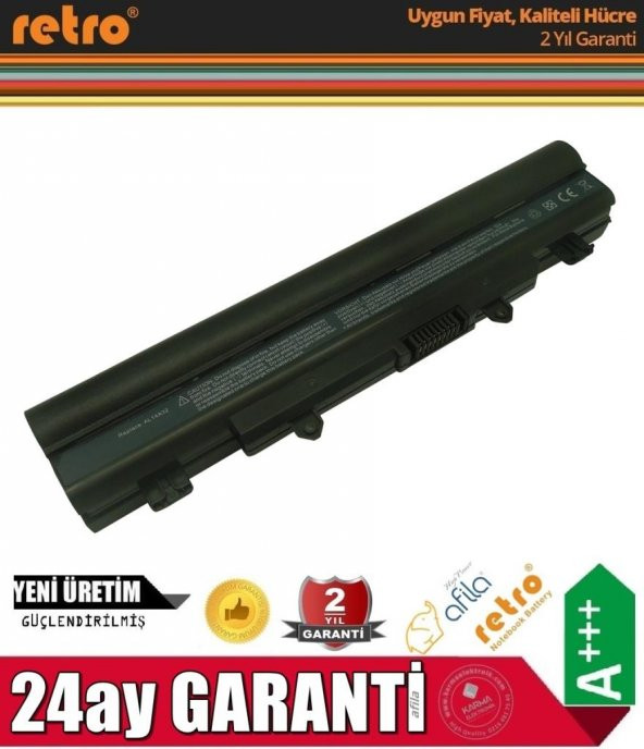 Acer Aspire E5-572G Extensa 2509 2510G Notebook Bataryası - Pili - 3