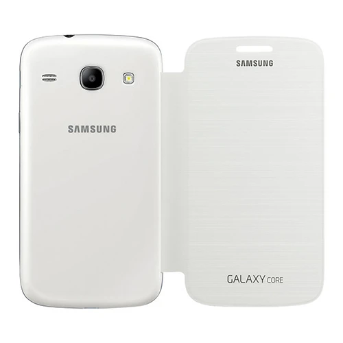 Samsung Galaxy Core Flip Cover Orjinal Kılıf Beyaz - EF-FI826BWEGWW (Outlet) - Resim 5