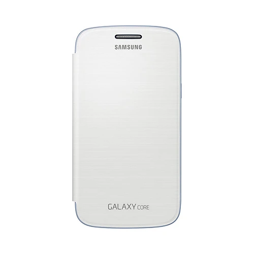 Samsung Galaxy Core Flip Cover Orjinal Kılıf Beyaz - EF-FI826BWEGWW (Outlet) - Resim 3