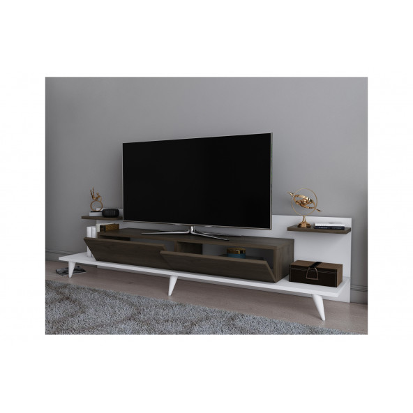 EVDEKİMODA ASTER TV ÜNİTESİ (BEYAZ-CEVİZ) - 3
