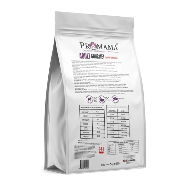 PROMAMA AÇ BİTİR GOURMET CAT 1,5 Kg.(Gurme Kedi Maması) - 452050 - Resim 2