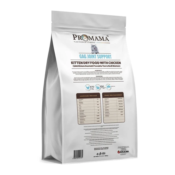 Promama Tavuklu GAG Eklem Destekli Yavru Kedi Maması 15 KG - Resim 3