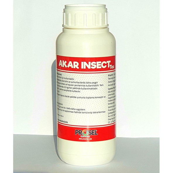 PROSEL AKAR-İNSECT TOZ DOĞAL BİT, PİRE, KENE, Haşere TOZU 250 GR