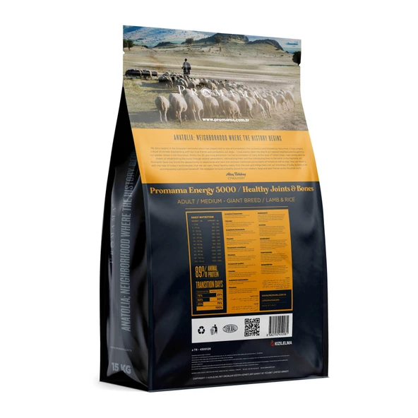 Promama ENERGY 5000 GAG Eklem Destekli Yetişkin Köpek Maması 15 KG - 452081 - Resim 4