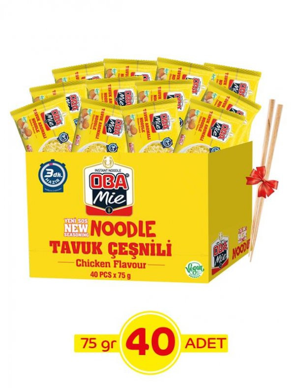 Oba Mie Tavuklu Noodle 40lı