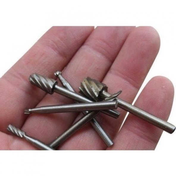 Dremel Hss Ahşap Oyma Matkap Ucu Seti 6lı Yumuşak Metal Oyma Seti Freze Uçları Ağaç İşleme Oyma Set - 4