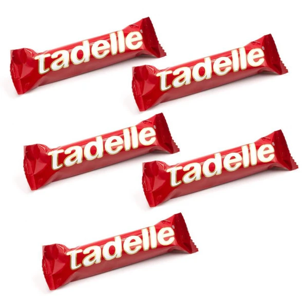 Sevdiklerinize Özel Kırmızı Ahşap Hediye Kutusunda 5 Adet Tadelle Sütlü Çikolata ( İyi ki Varsın Yazılı ) - 2