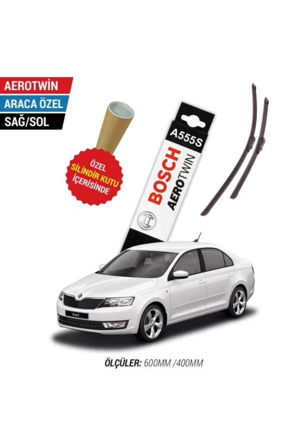 Skoda Rapid Silecek Takımı (2012-2019) Aerotwin A555s