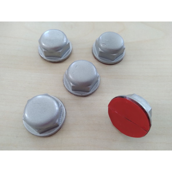 BİJON KAPAĞI GRİ 5 PARÇALI (AÇIKLAMAYI OKUYUN) SÜS AMAÇLI BİJON KAPAĞI, BİJON CİVATASI