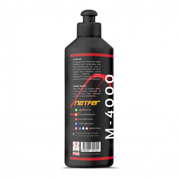 Netfer M-4000 Marin Tekne Cilası - 500 mL - 2