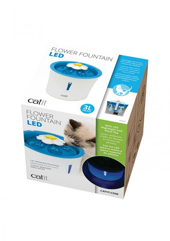 Kayapet Catit 2.0 Flower FounTain Led Işıklı Kedi & Köpek Su Kabı 3 lt - 2
