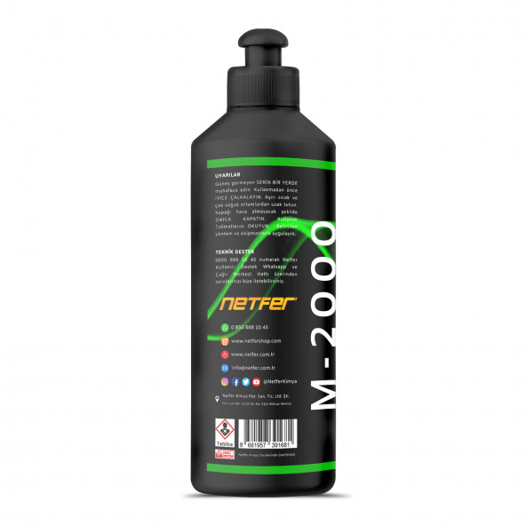 Netfer M-2000 Marin Çizik Giderici Tekne Pastası - 500 mL - 2
