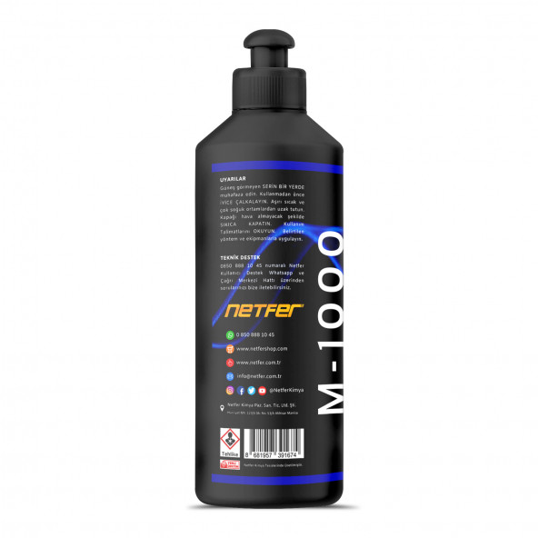 Netfer M-1000 Marin Kalın Tekne Pastası - 500 mL - 2