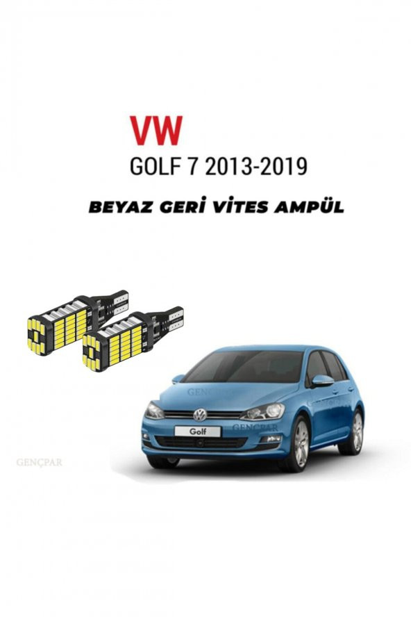 VOLKSWAGEN GOLF 7 LED GERİ VİTES AMPÜL TAKIMI BEYAZ