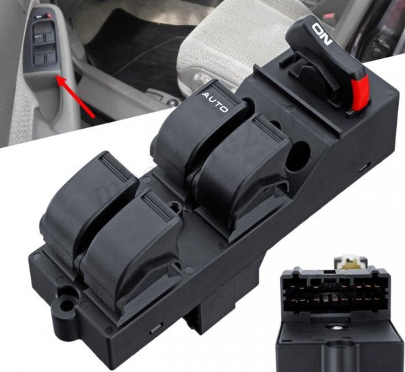 HONDA CİVİC SOL DÖRTLÜ CAM AÇMA DÜĞMESİ (1996-2000)