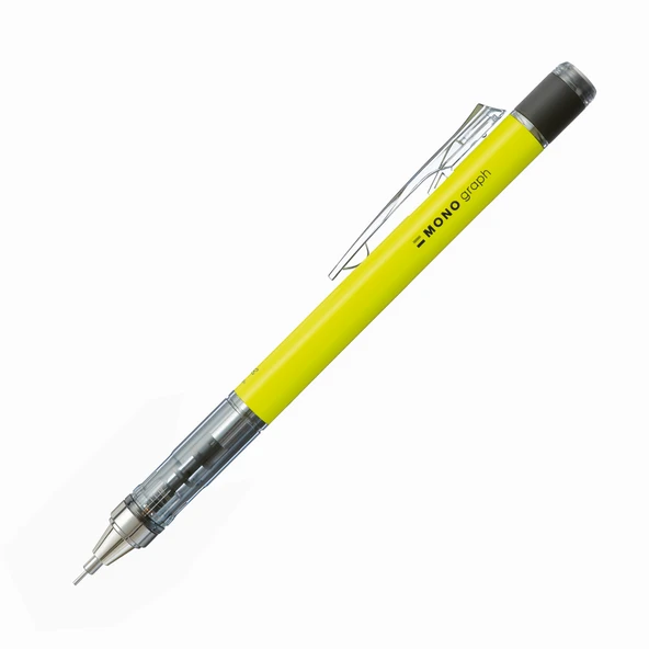 Tombow Mono Graph 0.7mm Mekanik Kurşun Kalem Neon Sarı -KUTULU SET- / MG 53R7 ürün görseli