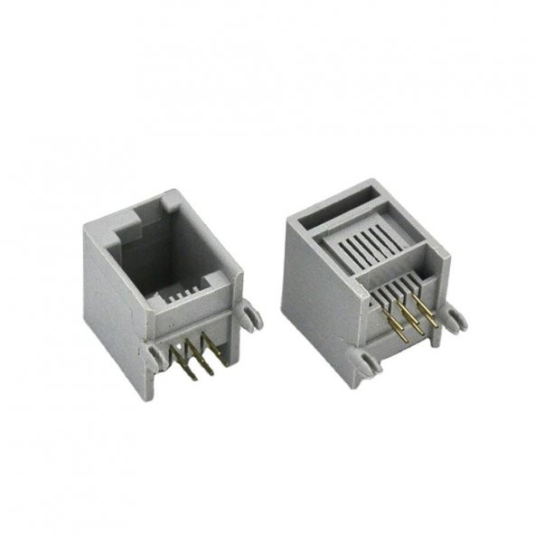 RJ12 Kart Tipi Dişi Telefon Soketi 6 Pin