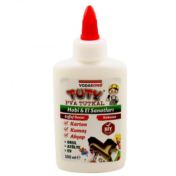 Karton Kumaş Ahşap Tutkalı Şeffaf Donar 100 ml - 3