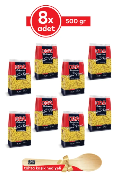 Oba Makarna İri Kalem Kesme (8x500 Gr) - 2