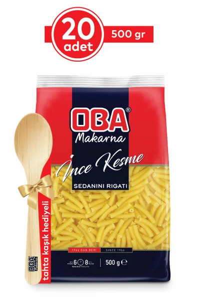 Oba Makarna İnce Kesme 500 Gr x 20 Adet