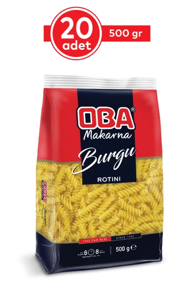 Oba Makarna Burgu 500 Gr x 20 Adet - 2