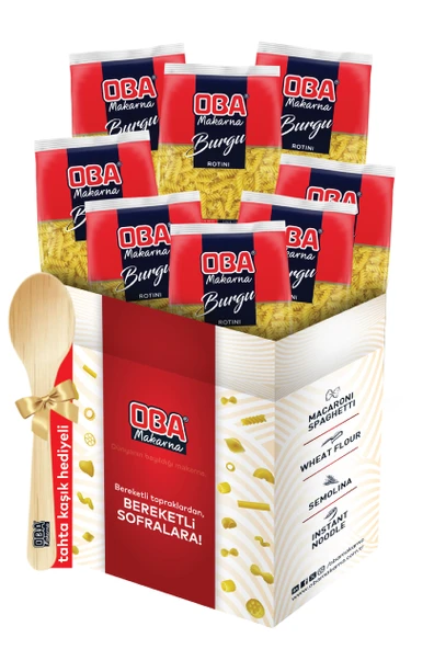 Oba Makarna Burgu 500 Gr x 8 Adet