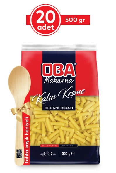 Oba Makarna Kalın Kesme 500 Gr x 20 Adet