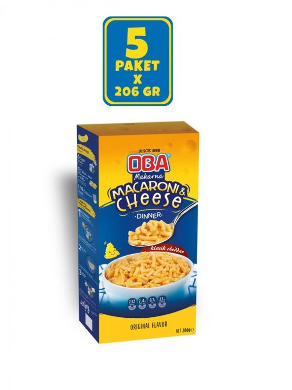 Oba Macaroni and Cheese (Mac & Cheese 5 Adetx206gr) - 2