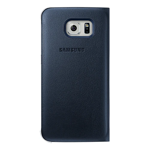 Samsung Galaxy S6 Orjinal S-View Cover (Deri Görünümlü) - Lacivert EF-CG920PBEGWW - Resim 4