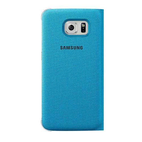 Samsung Galaxy S6 Orjinal S-View Cover (Tekstil) - Mavi EF-CG920BLEGWW - Resim 4