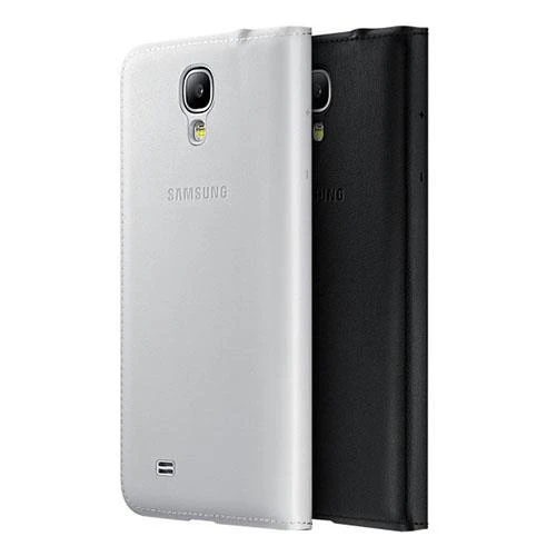 Samsung i9500 Galaxy S4 Kılıf Orjinal S-View Cover (Deri) - Beyaz EF-MI950B - Resim 7