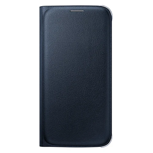 Samsung Galaxy S6 Flip Wallet (Deri Görünümlü) Orjinal Siyah EF-WG920PBEGWW - Resim 2
