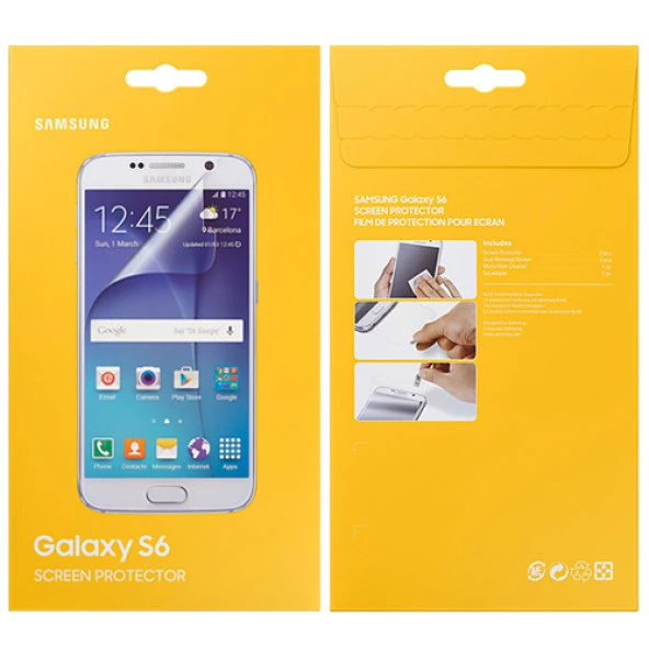 Samsung Galaxy S6 Ekran Koruyucu Orjinal ET-FG920CTEGWW - Resim 4