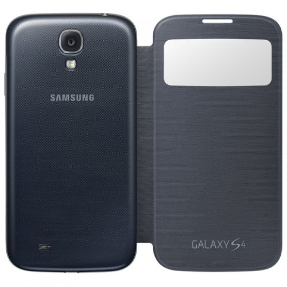 Samsung Galaxy S4 Orjinal S View Cover Kılıf - Siyah EF-CI950BBEGWW (Outlet)