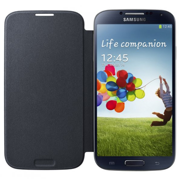 Samsung Galaxy S4 Flip Cover Orjinal Kılıf Siyah EF-FI950BBEGWW (Outlet) - Resim 4