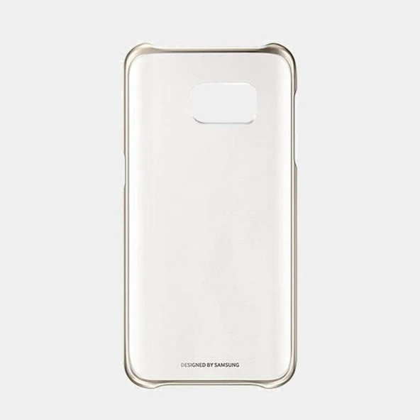 Samsung Galaxy S7 Clear Back Cover Orjinal Kılıf - Altın EF-QG930CFEGWW - Resim 4