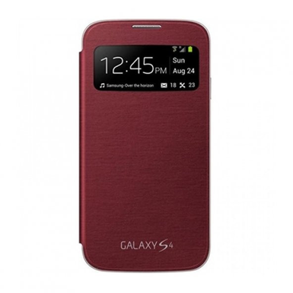 Samsung Galaxy S4 Orjinal S View Cover Kılıf - Kırmızı EF-CI950BREGWW (Outlet) - 2