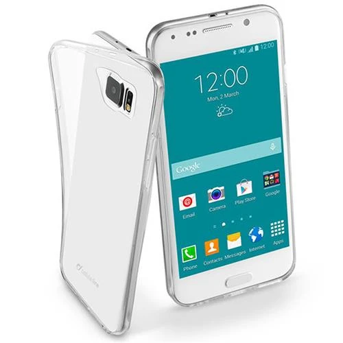 Cellular Line Samsung Galaxy S6 Fine Parlak Silikon Kılıf Şeffaf(Outlet) - Resim 2