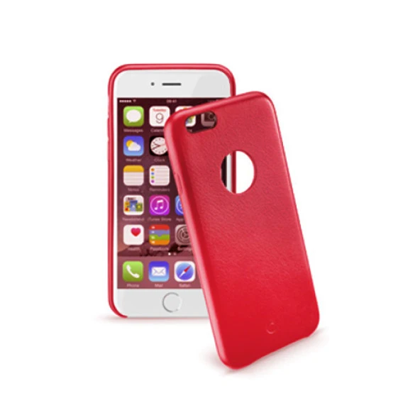 Cellular Line iPhone 6S Plus/6 Plus Class Suni Deri Kılıf Kırmızı CLASSIPH655R ürün görseli 1