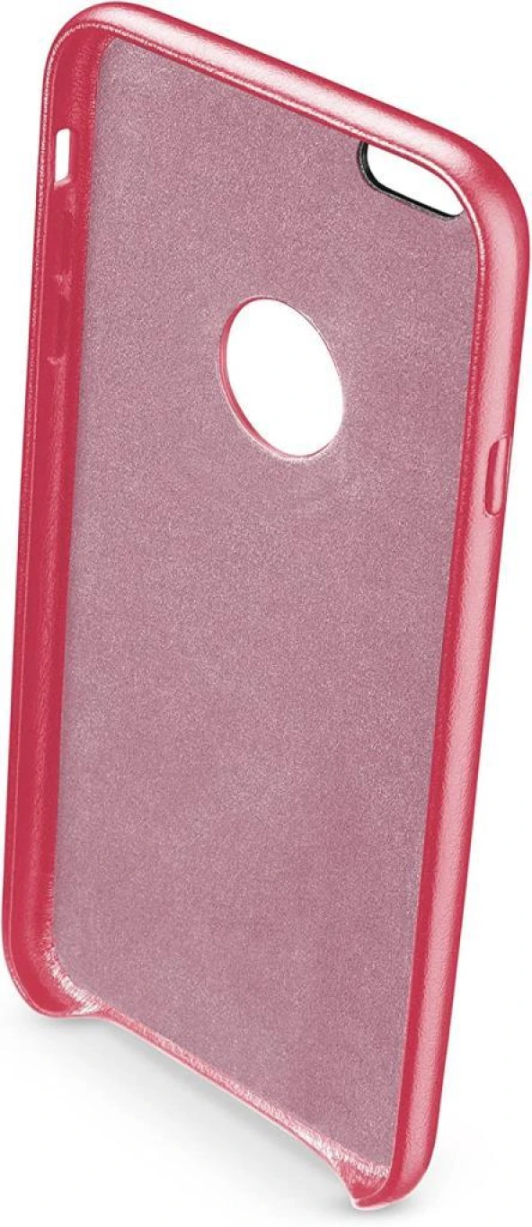Cellular Line iPhone 6S Plus/6 Plus Class Suni Deri Kılıf Kırmızı CLASSIPH655R - Resim 4
