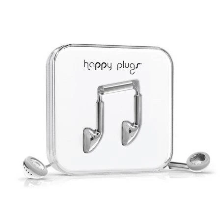 Happy Plugs Kulak içi Kulaklık Parlak Gümüş 7735 - Resim 3