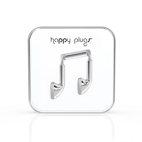 Happy Plugs Kulak içi Kulaklık Parlak Gümüş 7735 - Resim 2