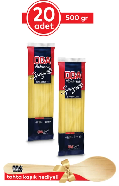 Oba Makarna Spagetti 500 gr x 20 Adet