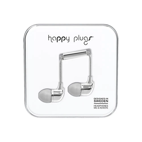 Happy Plugs Kulak içi Kulaklık Parlak Gümüş 7736 - Resim 2