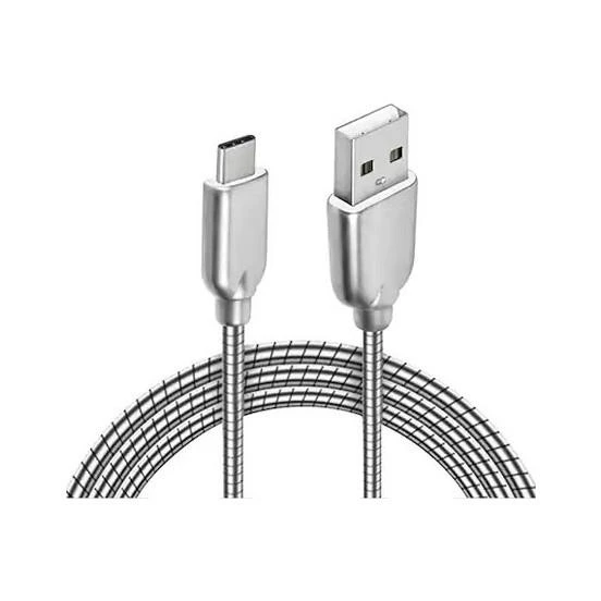 Powerway Type-C Hızlı Şarj Kablosu 1 M - Spiralli Metal CX03 - 3