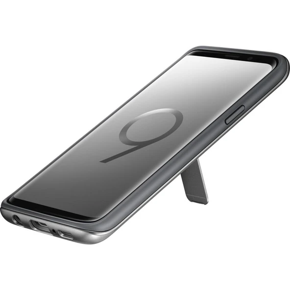 Samsung Galaxy S9 Orjinal Protective Stanting Cover Gümüş - EF-RG960CSEGWW(Outlet) - Resim 10